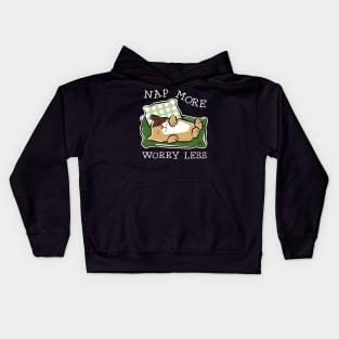 Nap More Worry Less Kids Hoodie